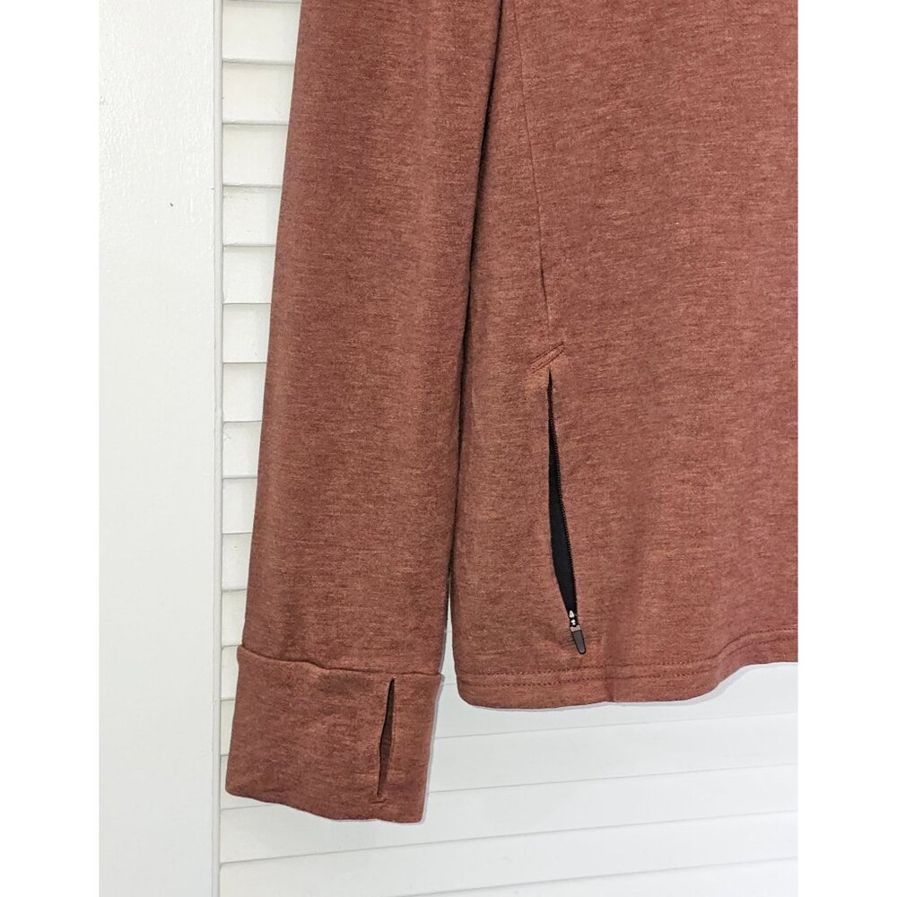Prana Men's Brown Altitude Tracker 1/4 Zip Top Long Sleeve Size Small 1809 - Picture 7 of 13
